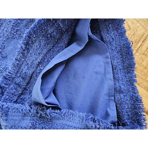 House Of Harlow 1960 X Revolve Blue Tweed Skort Women's Size XL Party Cocktails - Picture 11 of 11